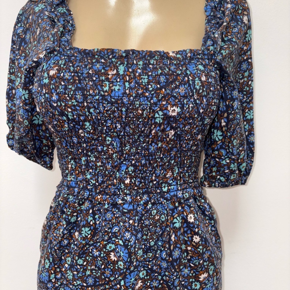 Vineyard Vines Floral Maxi Peasant Boho Floral Dress Size XS - Picture 2 of 6